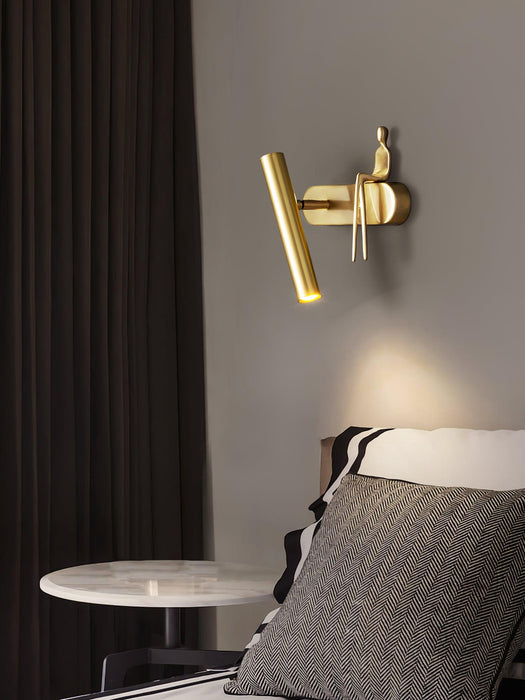 Brass Villain Wall Lamp.