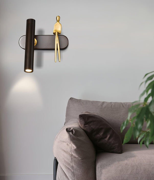 Brass Villain Wall Lamp.