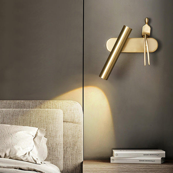 Brass Villain Wall Lamp.