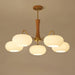 Brass Wooden Persimmon Chandelier-DWHOME