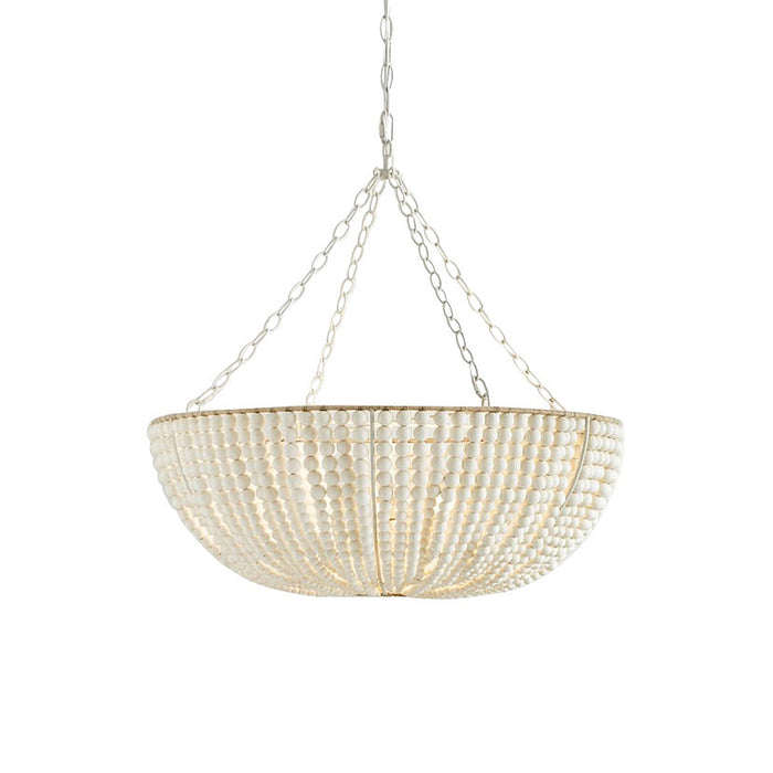 Lana Wood Beaded Chandelier-DWHOME
