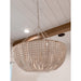 Lana Wood Beaded Chandelier-DWHOME