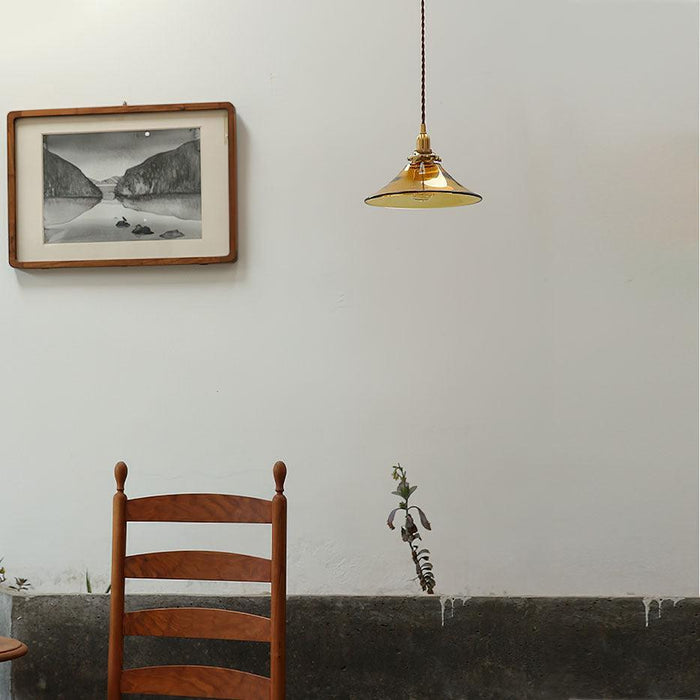 Amber Glass Pendant Light-DWHOME