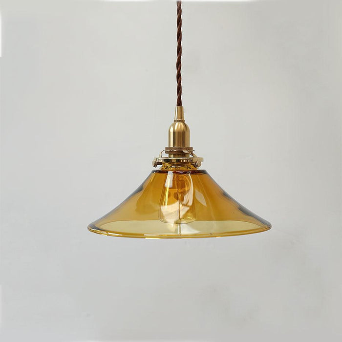 Amber Glass Pendant Light.