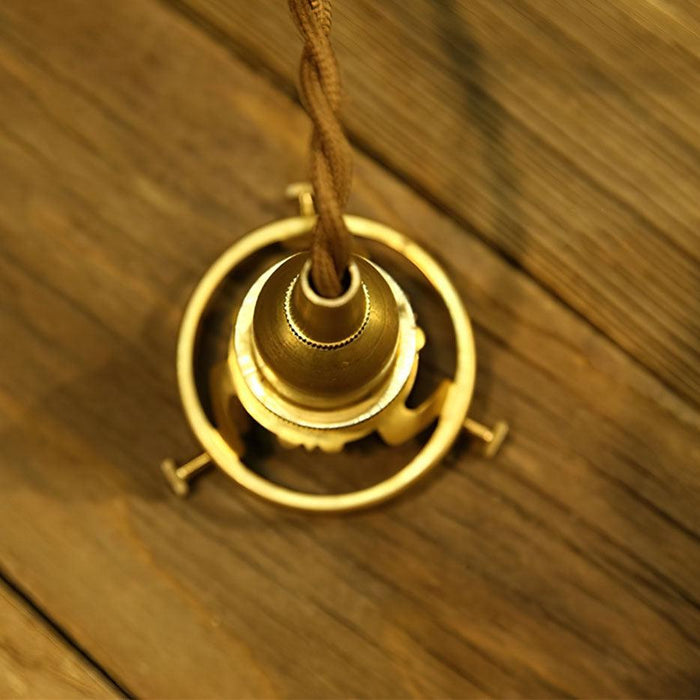 Amber Glass Pendant Light.