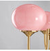 Bubble Pink Glass Marshmallow Chandelier.