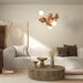 Bubble Wood Balls Chandelier-DWHOME