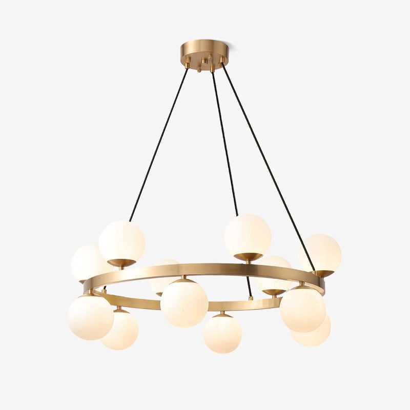 Bubbles Brass Ring Chandelier-DWHOME