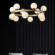 Bubbles Brass Ring Chandelier-DWHOME