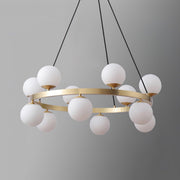 Bubbles Brass Ring Chandelier-DWHOME
