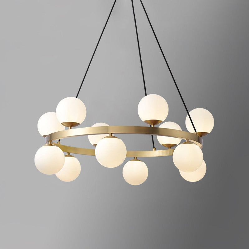 Bubbles Brass Ring Chandelier-DWHOME