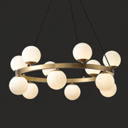 Bubbles Brass Ring Chandelier-DWHOME