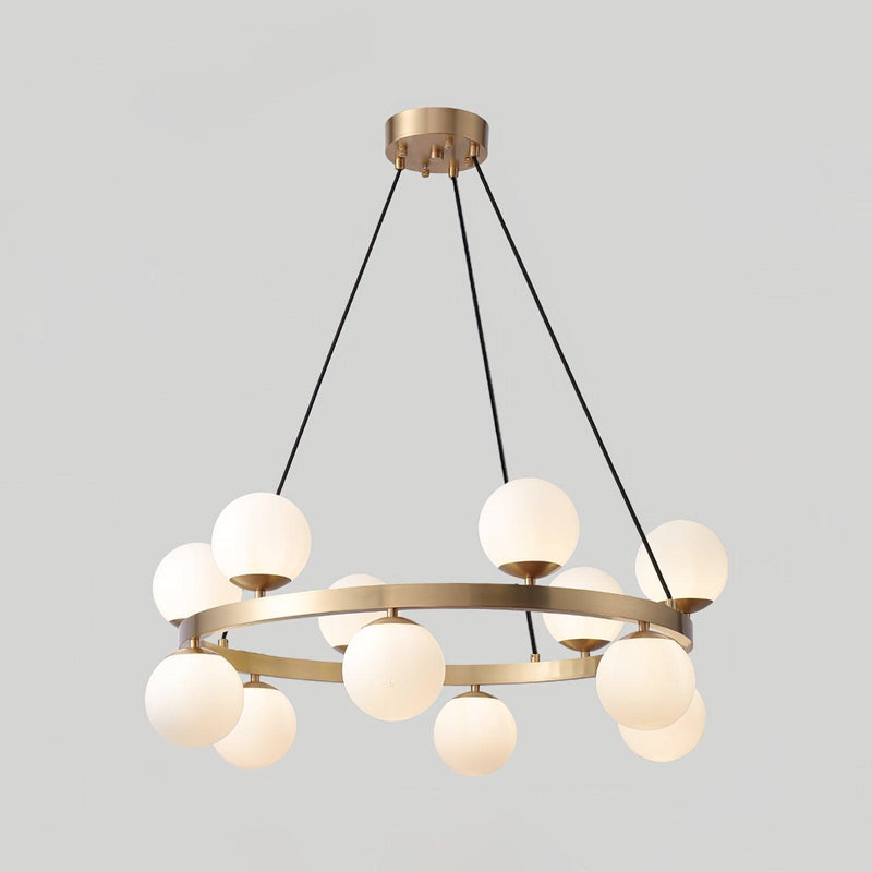 Bubbles Brass Ring Chandelier-DWHOME