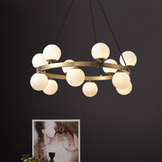 Bubbles Brass Ring Chandelier-DWHOME