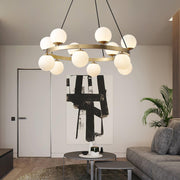 Bubbles Brass Ring Chandelier-DWHOME