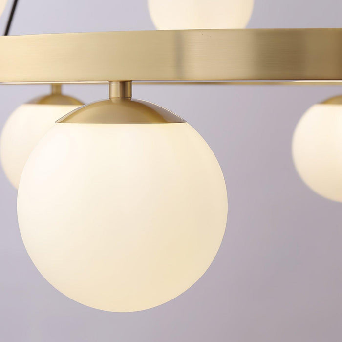 Bubbles Brass Ring Chandelier-DWHOME