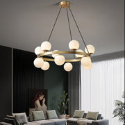 Bubbles Brass Ring Chandelier-DWHOME