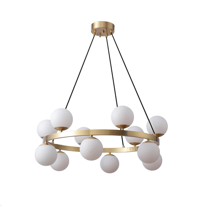 Bubbles Brass Ring Chandelier-DWHOME