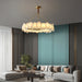 Burton Marble Round Chandelier-DWHOME