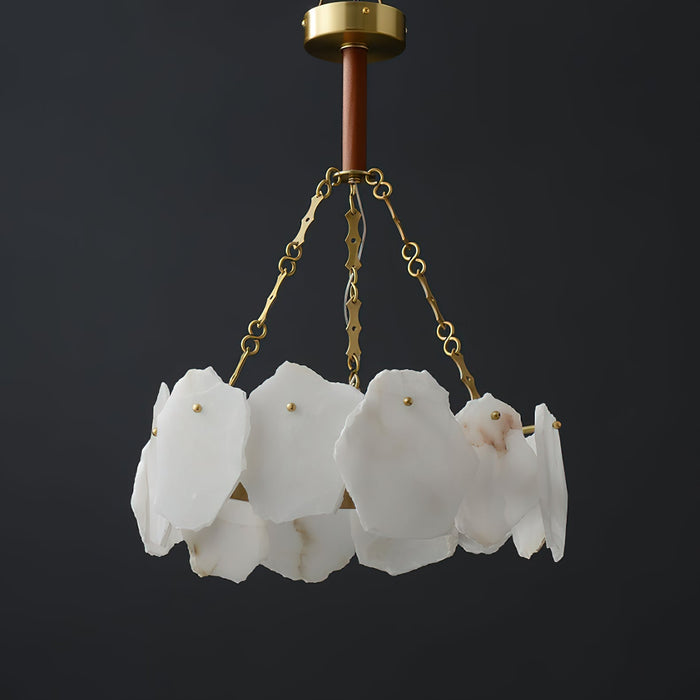 Burton Marble Round Chandelier-DWHOME