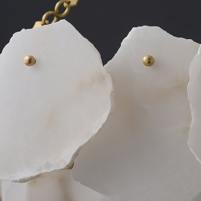 Burton Marble Round Chandelier-DWHOME