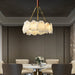 Burton Marble Round Chandelier-DWHOME