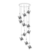 Butterfly Pendant Light-DWHOME