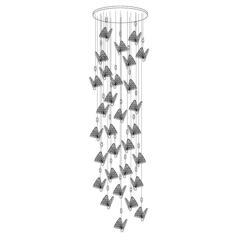 Butterfly Pendant Light-DWHOME