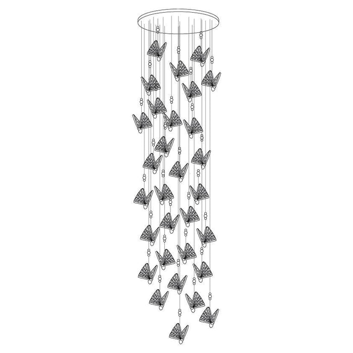 Butterfly Pendant Light-DWHOME