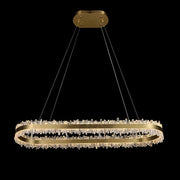 47 Inch Linear Chandelier Modern Quartz Crystal Chandelier for Dining Room-DWHOME