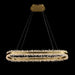 47 Inch Linear Chandelier Modern Quartz Crystal Chandelier for Dining Room-DWHOME