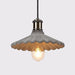 Presto Concrete Fluted Pendant Light.