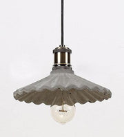 Presto Concrete Fluted Pendant Light-DWHOME