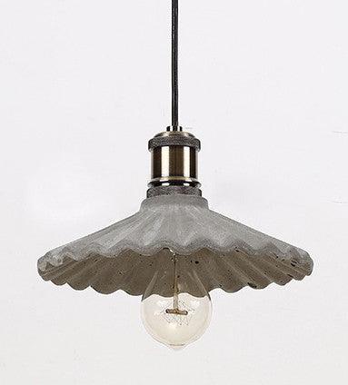 Presto Concrete Fluted Pendant Light.