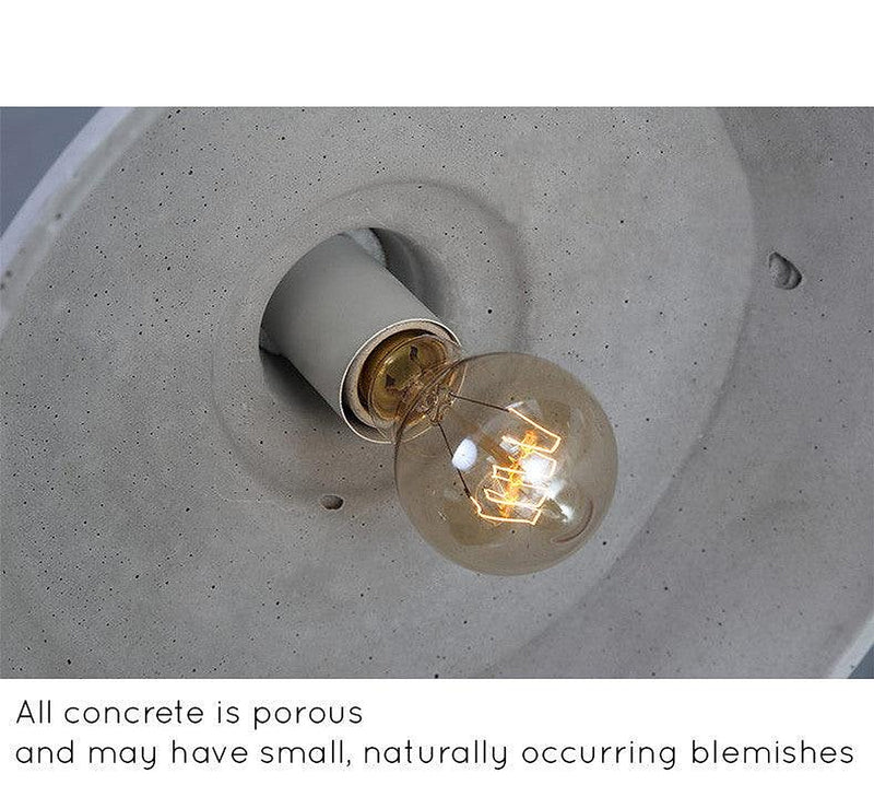 Presto Concrete Fluted Pendant Light-DWHOME