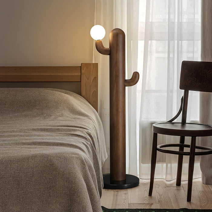 Cactus Wood Floor Lamp-DWHOME
