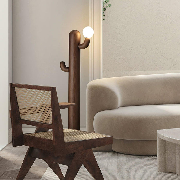 Cactus Wood Floor Lamp-DWHOME