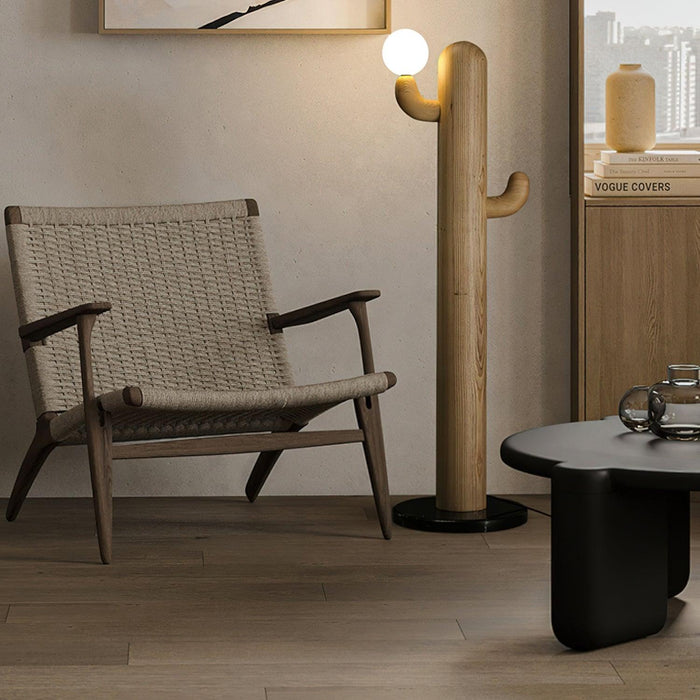 Cactus Wood Floor Lamp-DWHOME