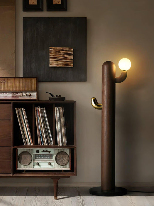 Cactus Wood Floor Lamp-DWHOME