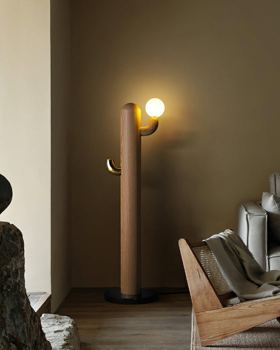 Cactus Wood Floor Lamp-DWHOME