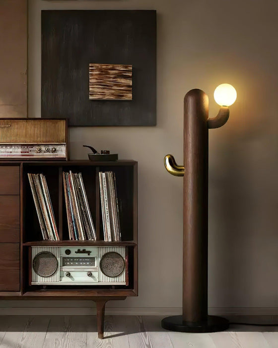 Cactus Wood Floor Lamp-DWHOME