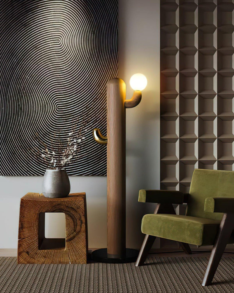 Cactus Wood Floor Lamp-DWHOME