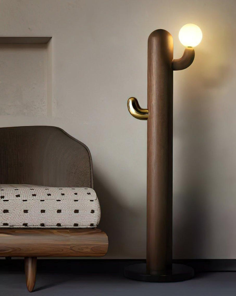 Cactus Wood Floor Lamp-DWHOME