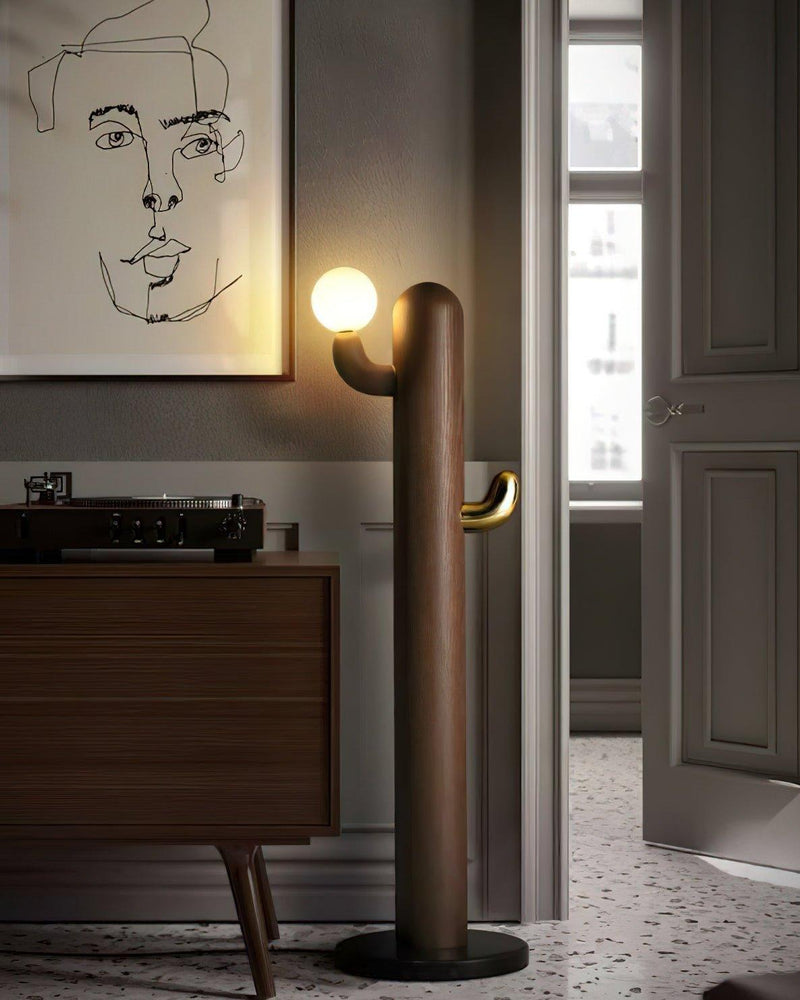 Cactus Wood Floor Lamp-DWHOME