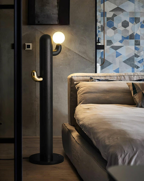Cactus Wood Floor Lamp-DWHOME