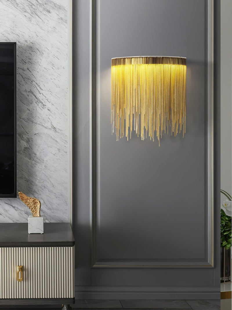 Cadena Tassel Wall Lamp-DWHOME