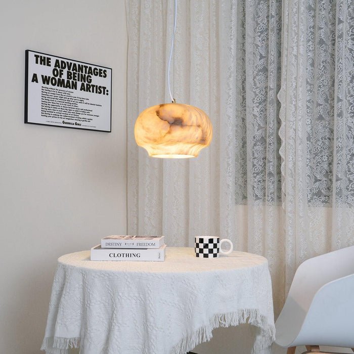 Camille Alabaster Pendant Lamp-DWHOME