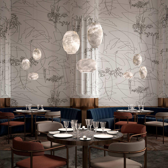 Camille Alabaster Pendant Lamp-DWHOME