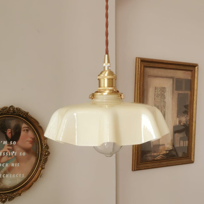 French Flower Pendant Swag Light.