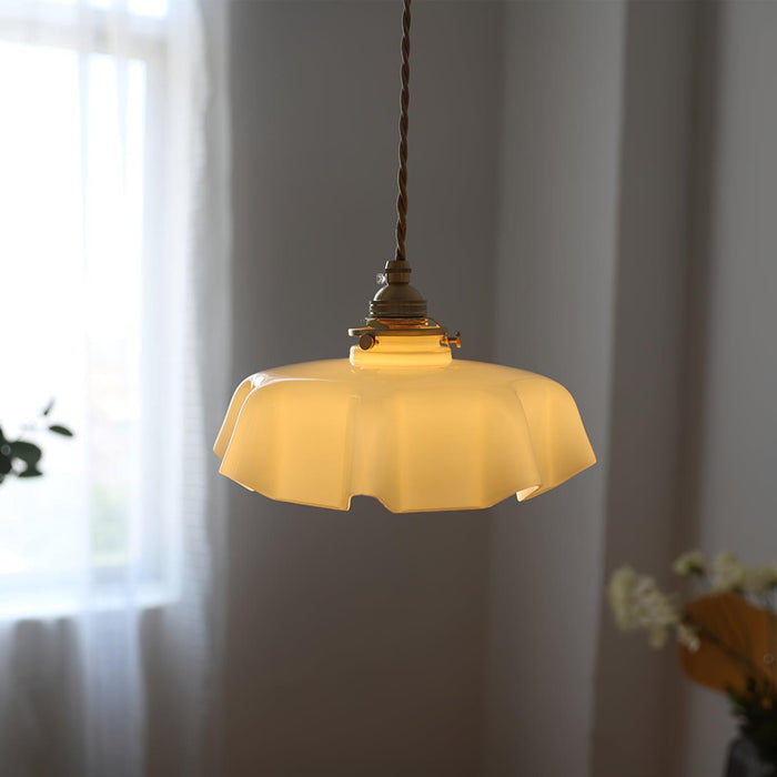 French Flower Pendant Swag Light.